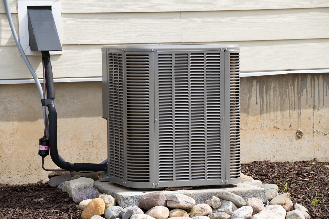 Central AC outdoor unit for Nebraska home